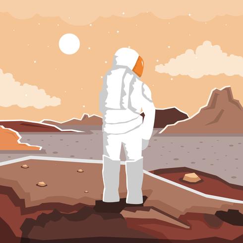 Mars Exploration Mission vector