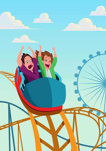 Rollercoaster vector