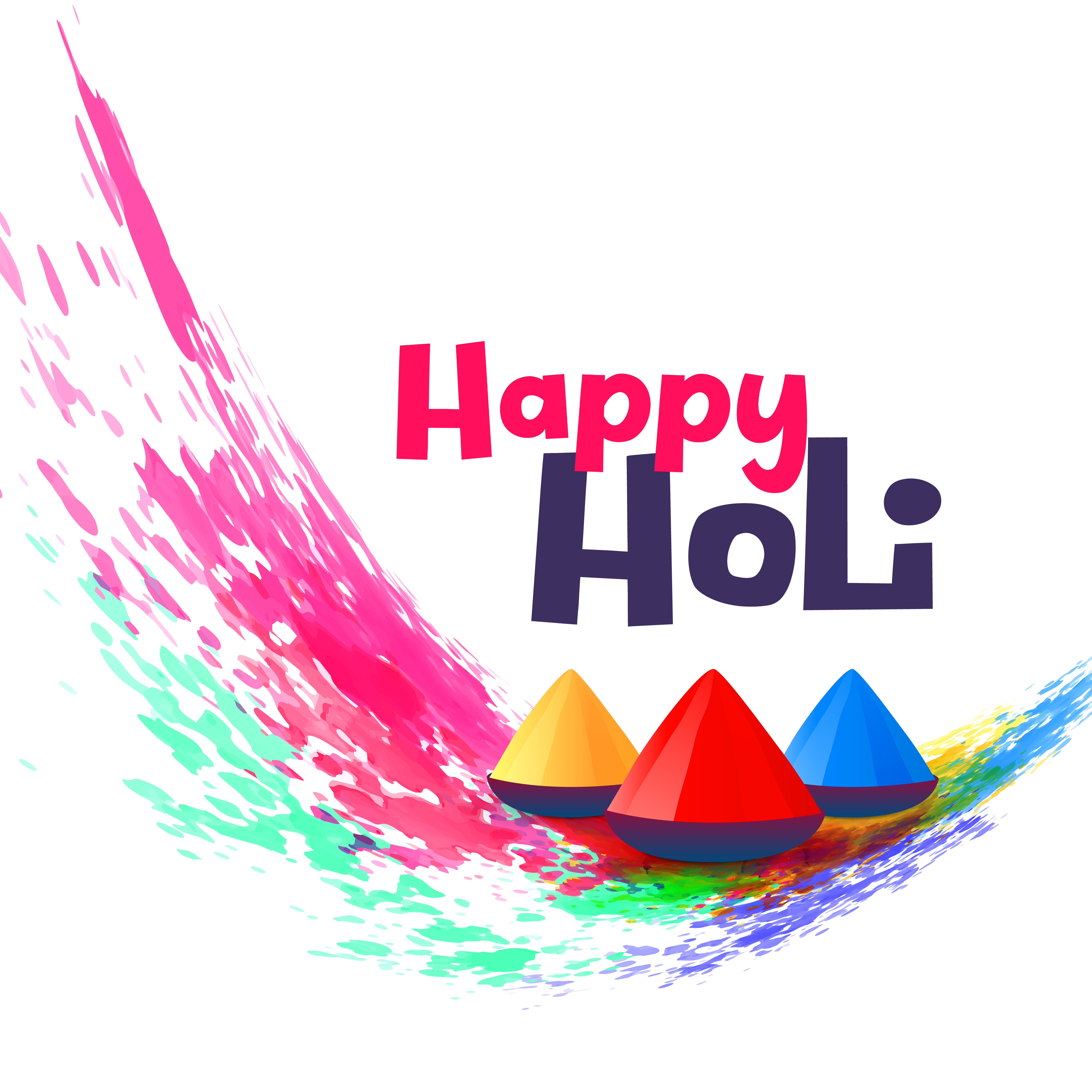 Happy Holi Greeting Design Background Descargue Gráficos Y Vectores