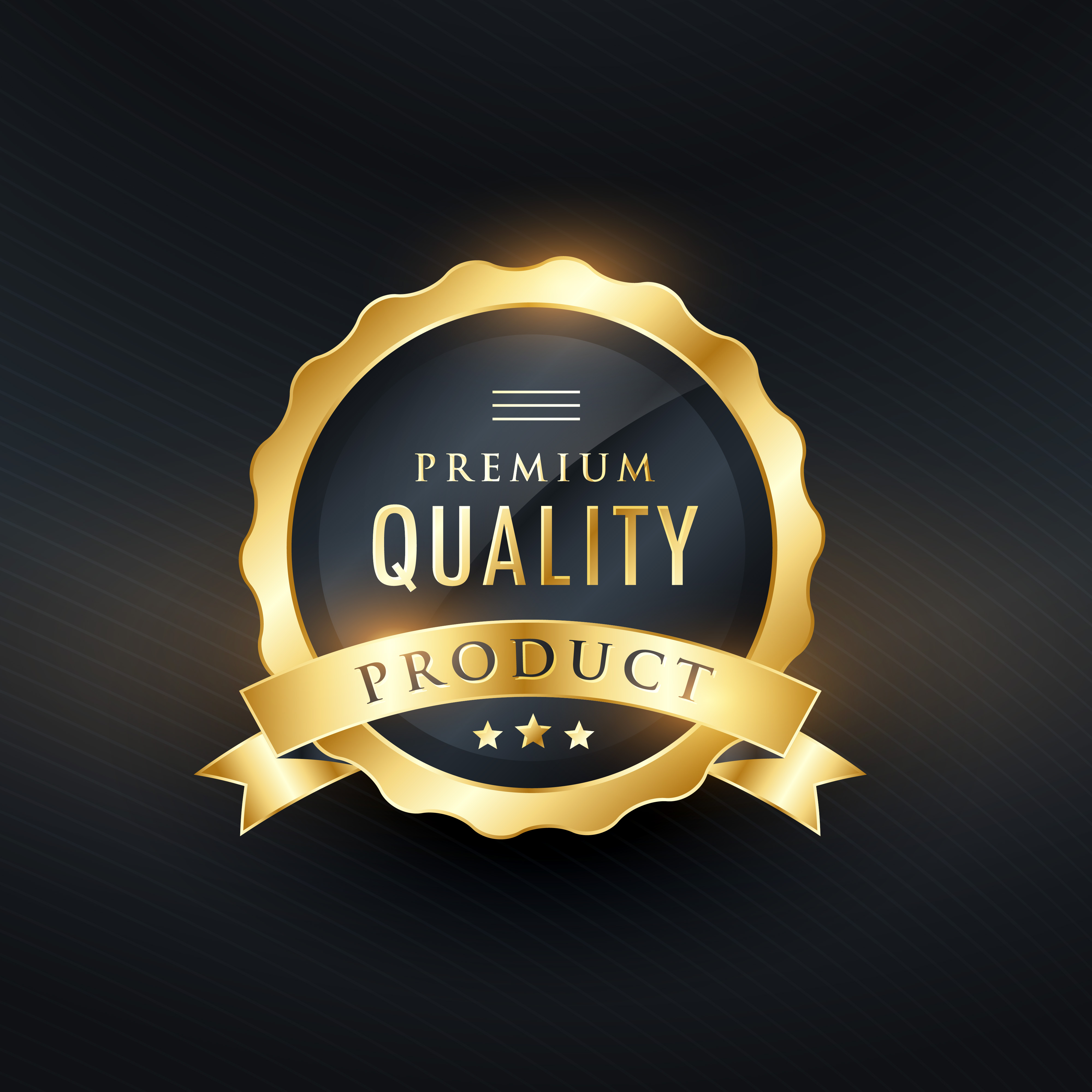 premium quality  product golden label design  Download 