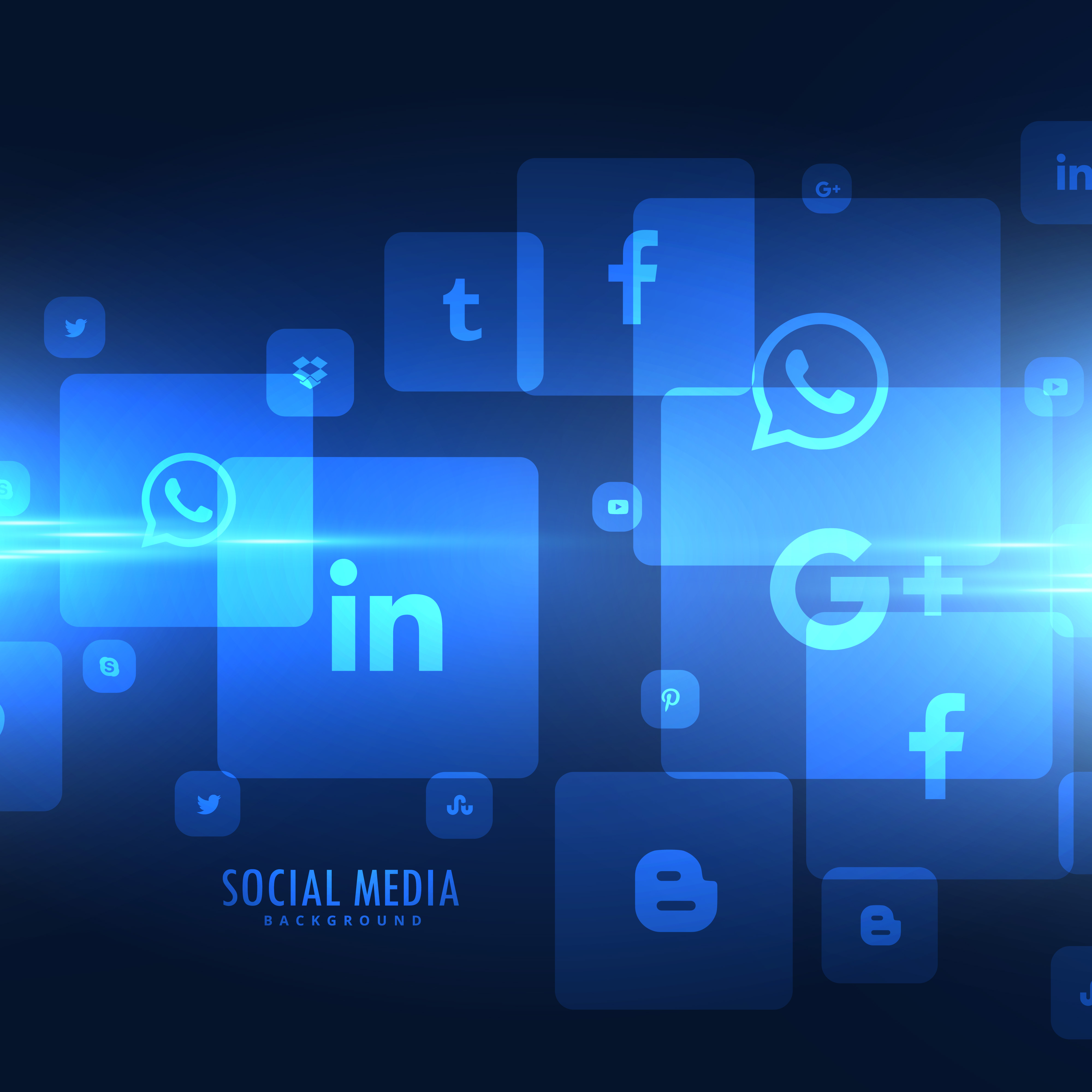 techno style social media icons background - Download Free Vector Art, Stock Graphics ...