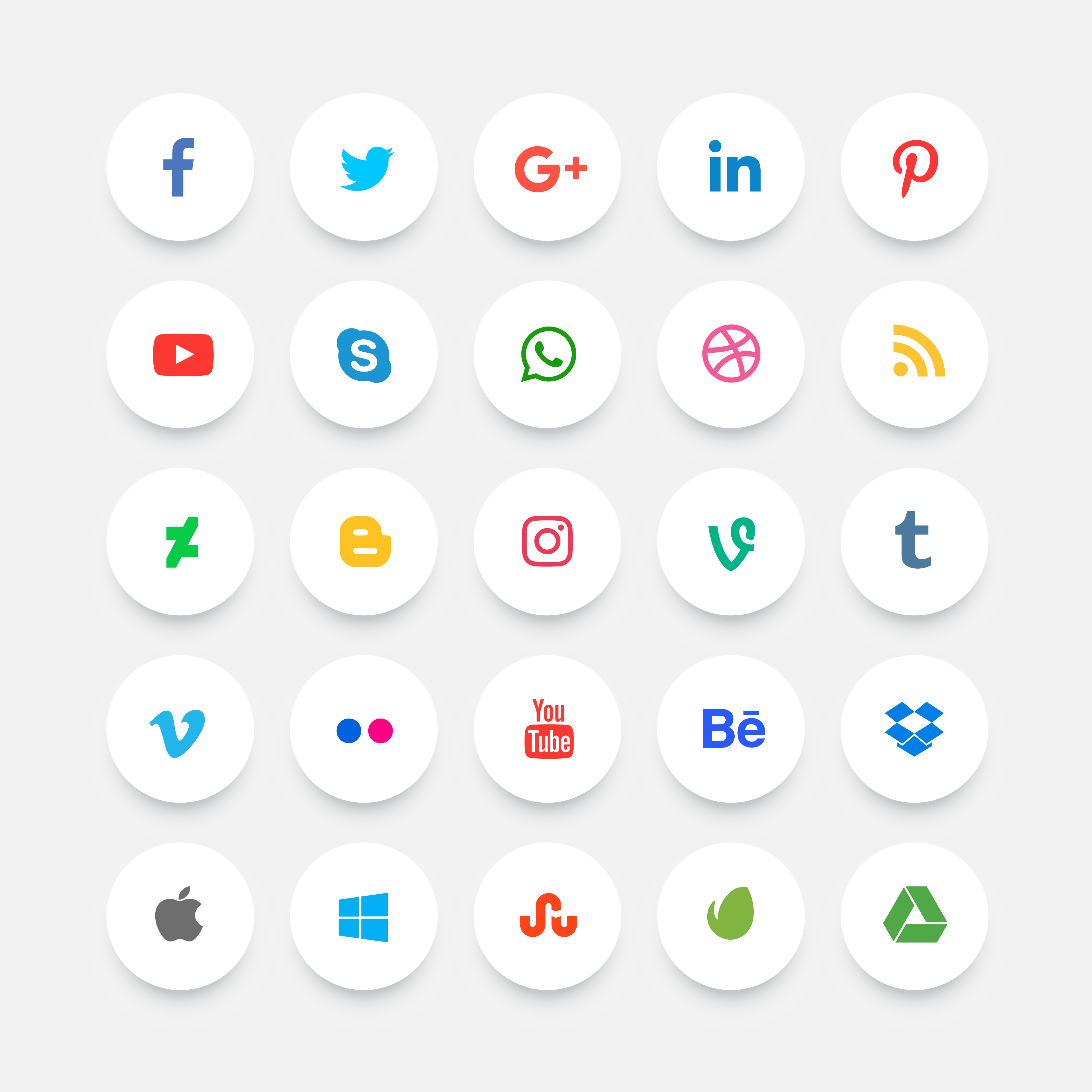 In search of Tips about Social Media Advertising? Strive These Nice Ideas! vector-flat-minimal-social-media-icons