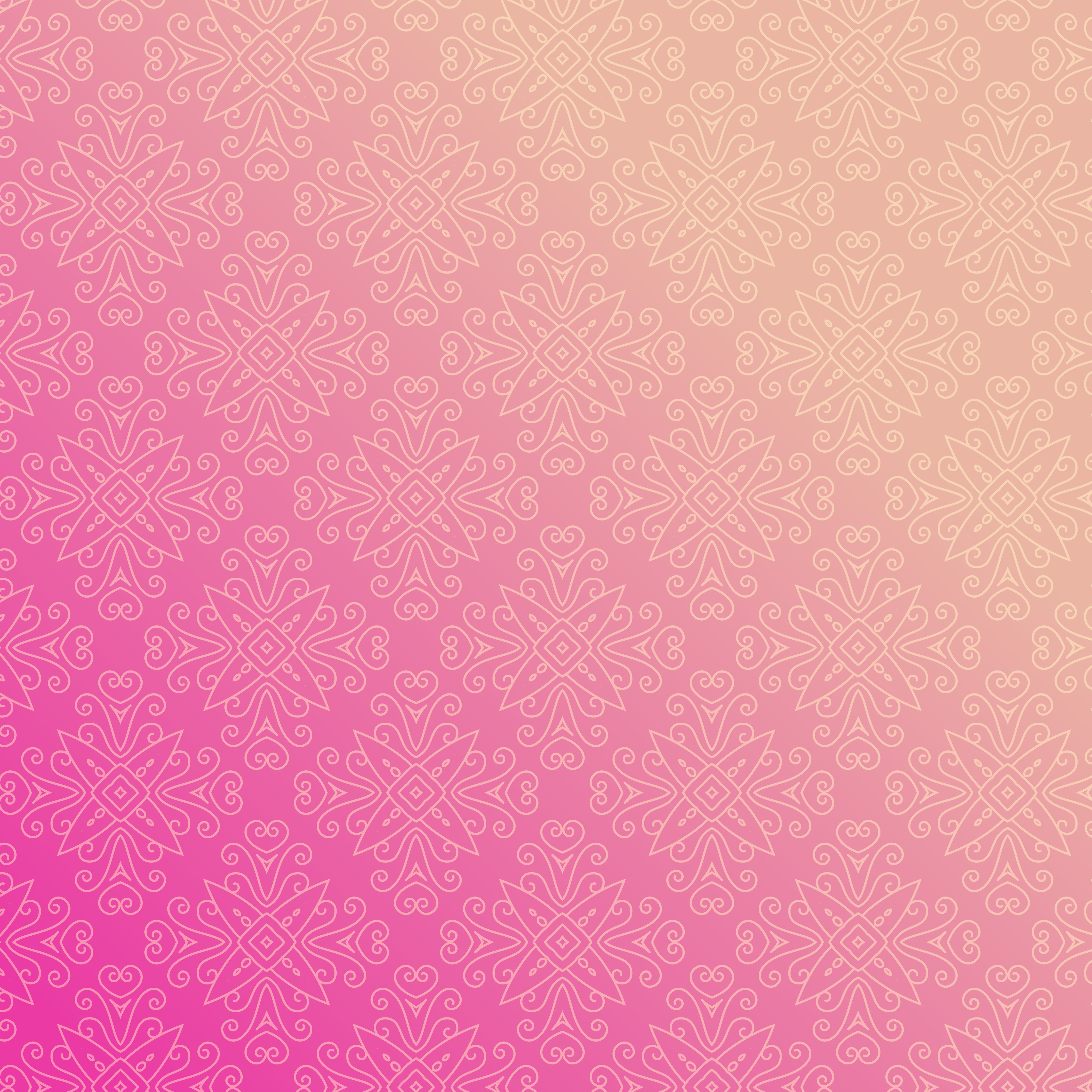 pink background with floral ornamental - Download Free Vector Art ...