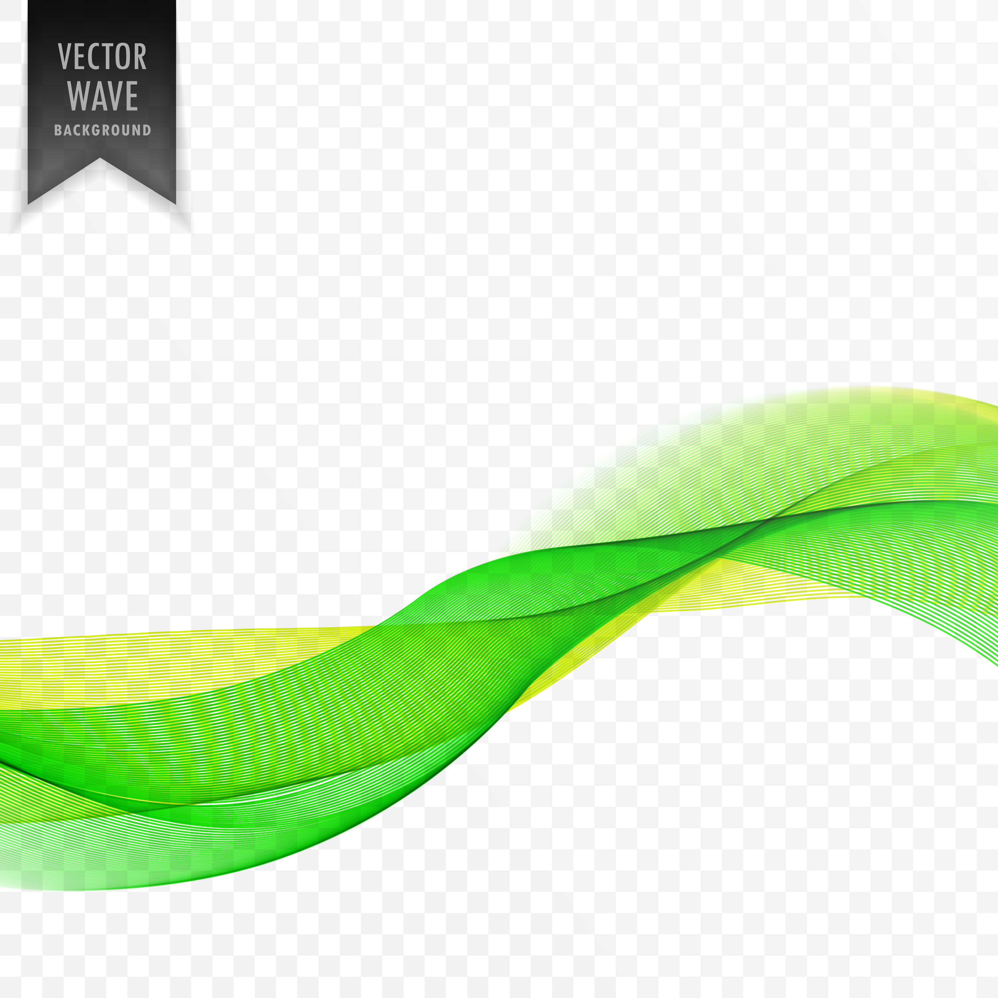 elegant green bright wave vector background - Download Free Vector Art