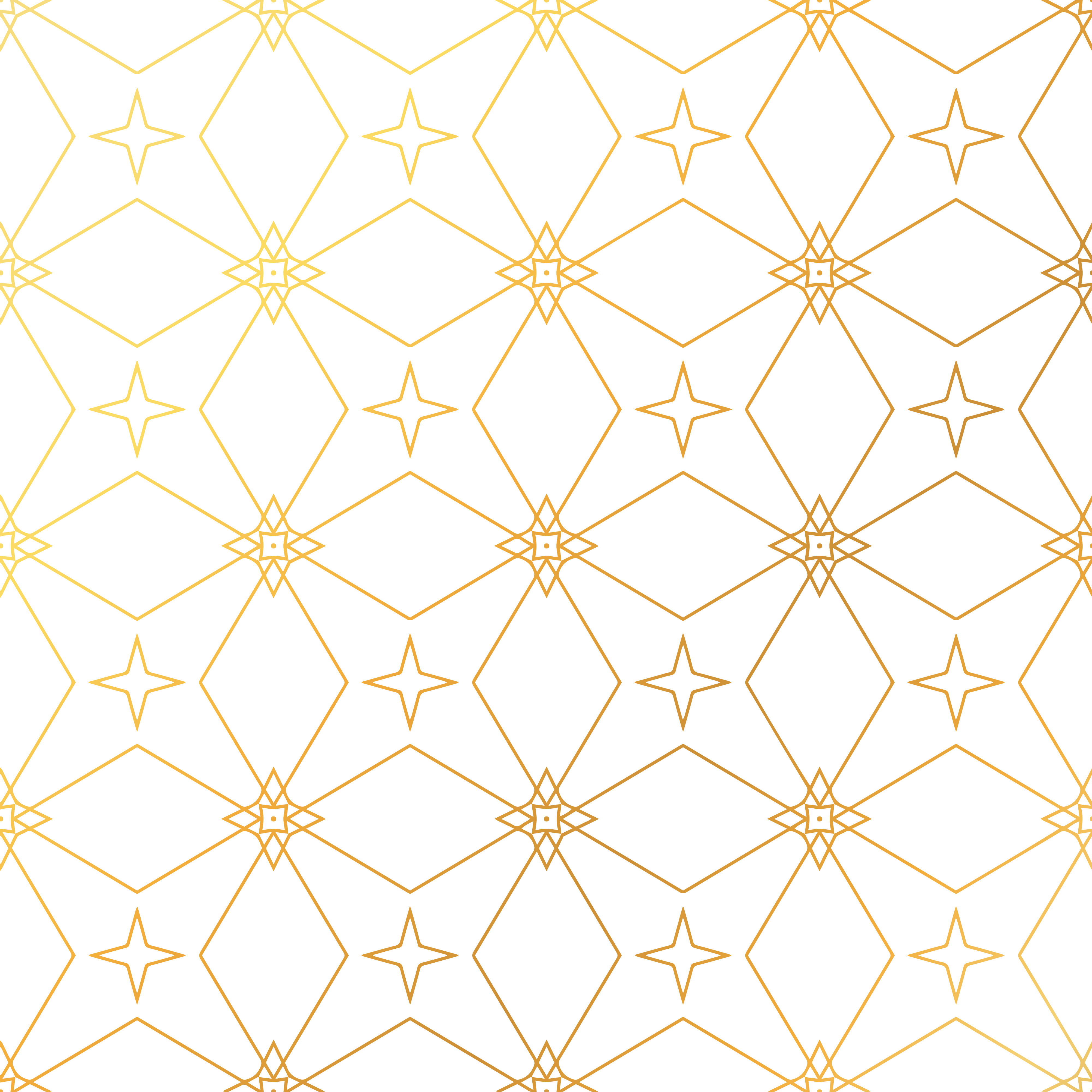 Abstract geometric golden pattern background. Seamless golden ba