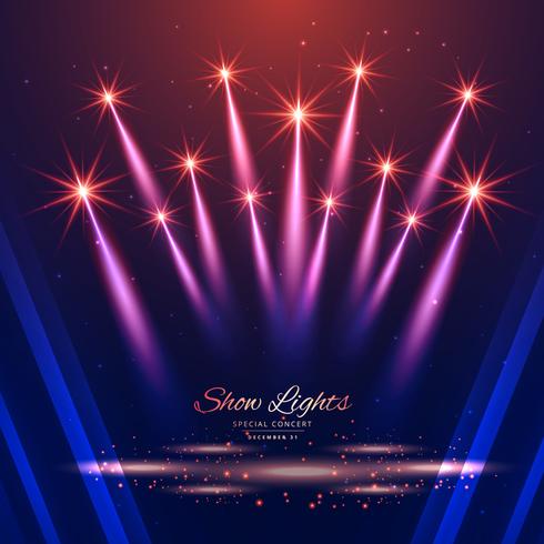 beautiful show lights background - Download Free Vector Art, Stock