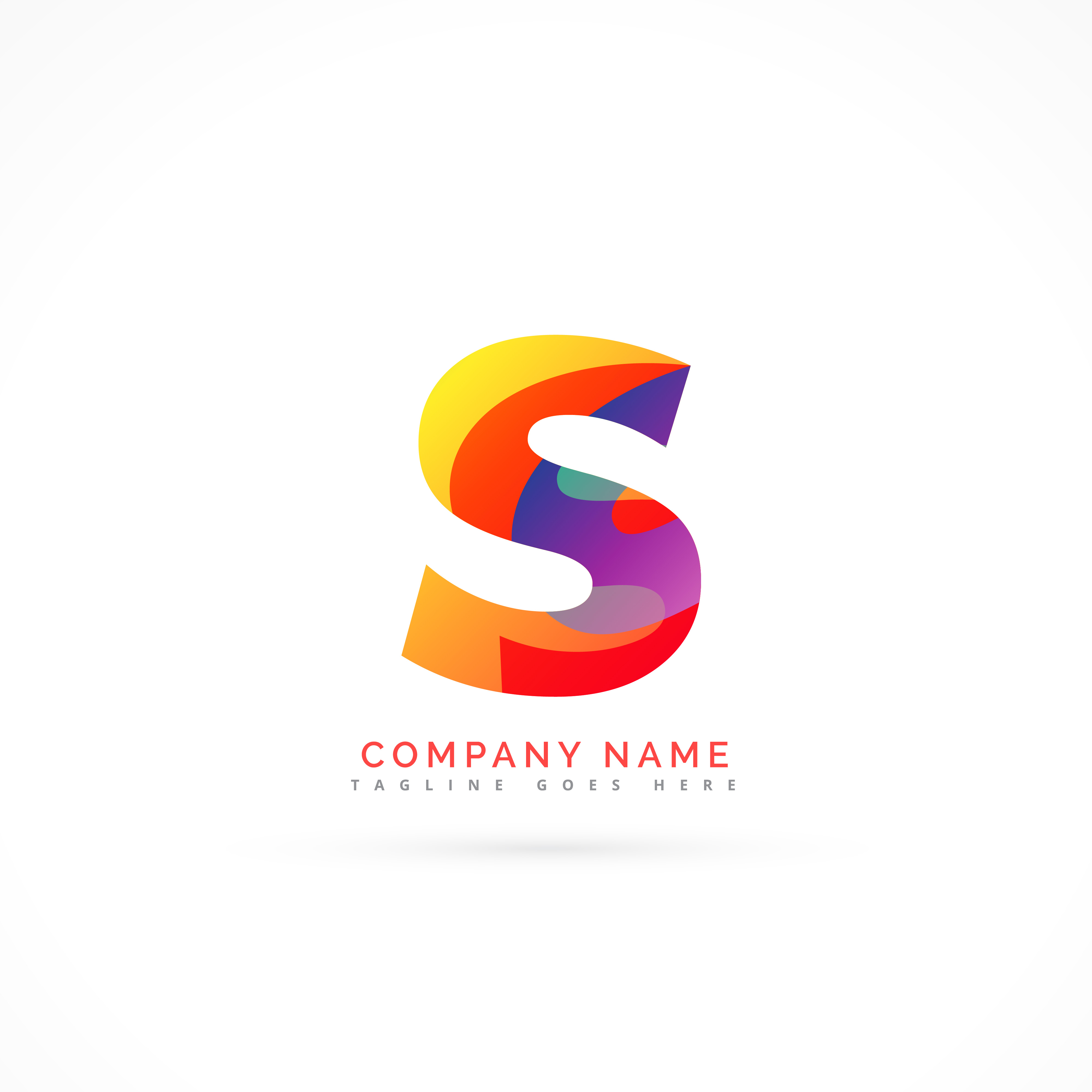 abstract letter s shape logo design - Download Free Vector Art, Stock