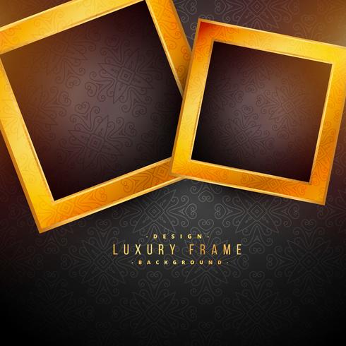 black background with two golden frames Download Free 