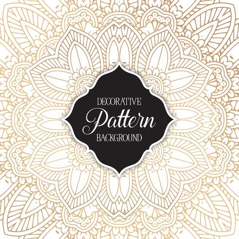 Decorative mandala background vector