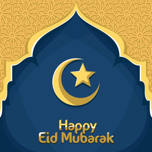 feliz eid mubarak vector