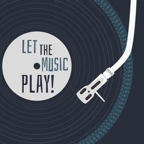 Let The Music Play Vector