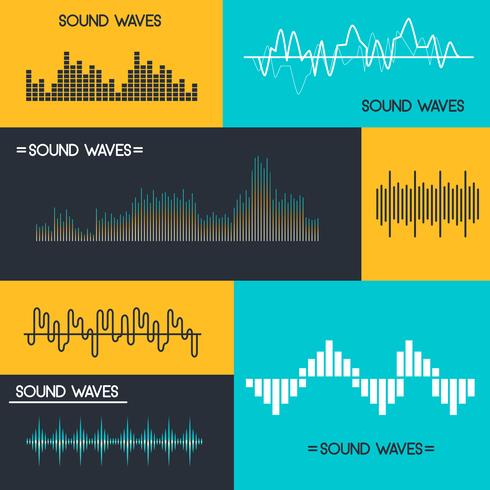 Vector de ondas de sonido