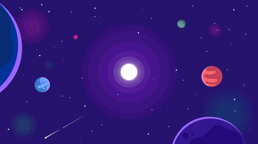 Vector libre de fondo galáctico ultravioleta