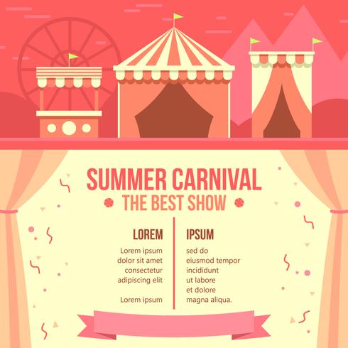 Summer Carnival Poster Free Vector