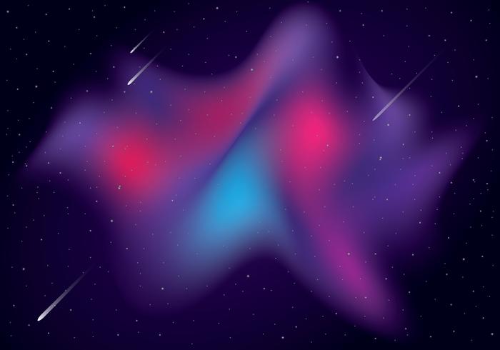 Ilustración ultra violeta de la galaxia vector