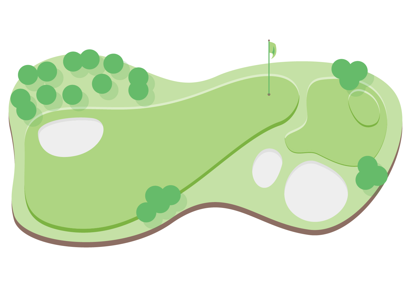 golf course top view