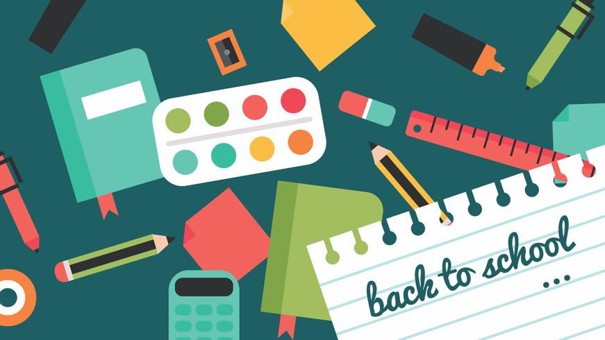 Back To School Cover vector