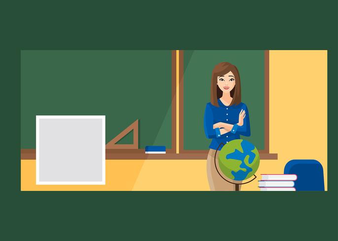 Teacher Facebook Cover Vector