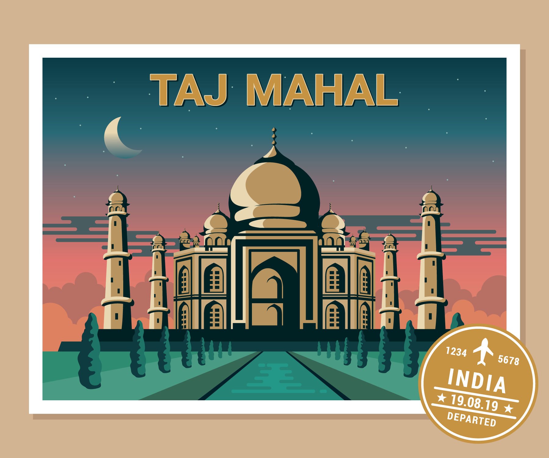 Postcards of The World 190824 Vector Art at Vecteezy