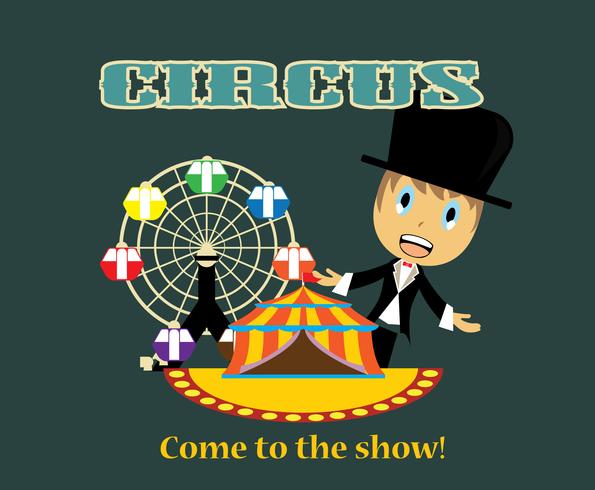 Vector de cartel de circo