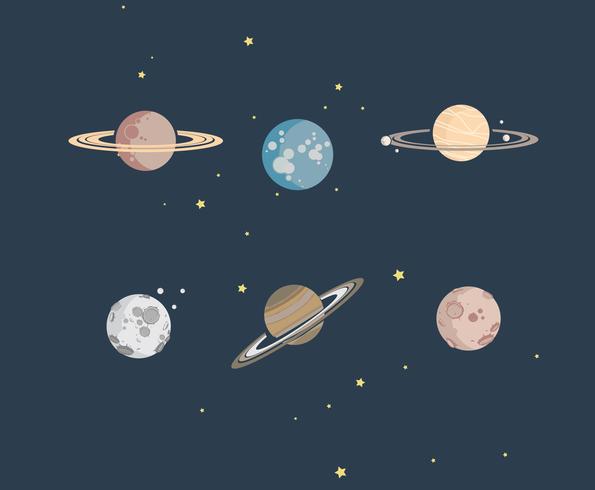 Vector de ilustraciones del planeta