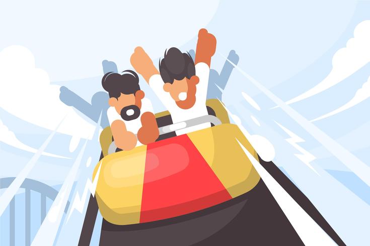 Rollercoaster Illustration vector