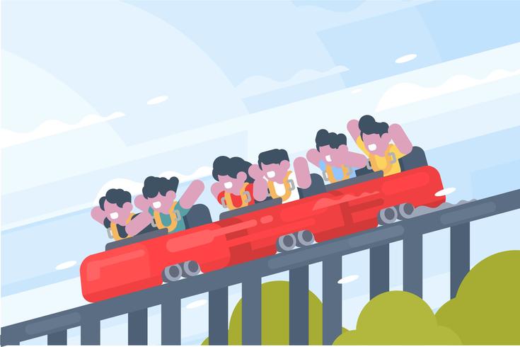 Rollercoaster Illustration vector