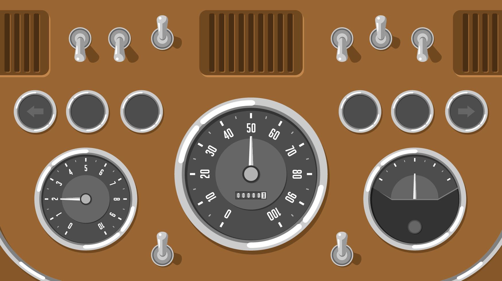 Tablero de coches clásico UI Vector libre 191092 Vector en Vecteezy