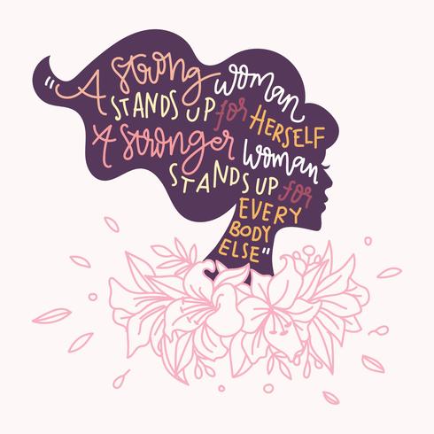 Woman Quote  Vector Illustration  Download Free Vectors 