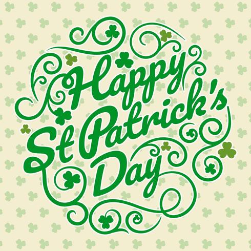 Fondo de Happy St Patrick Day vector