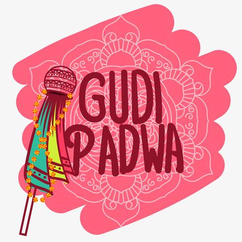 Fondo de Gudi Padwa vector