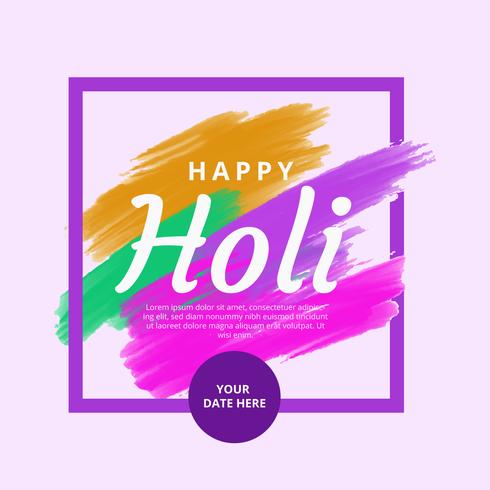 Happy Holi Vector Background