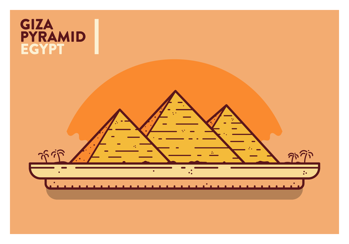 Egypt Postcard Vector