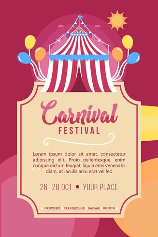 vector de cartel de carnaval