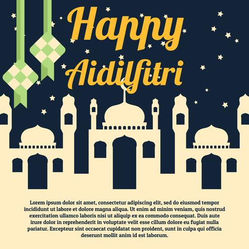 Aidilfitri Background vector