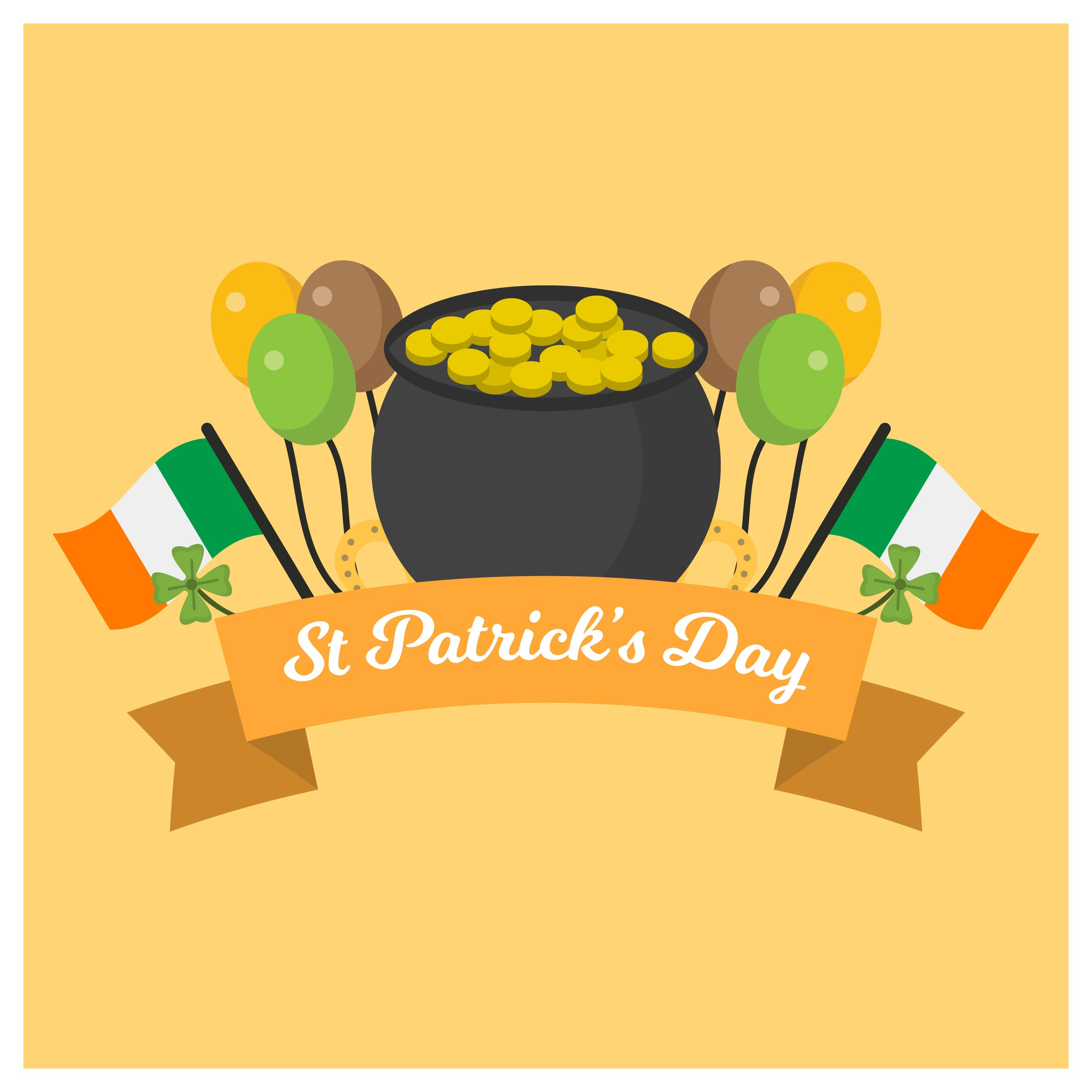 Vector Beautiful Illustration For St Day Flat St S Day Vector Illustration Free