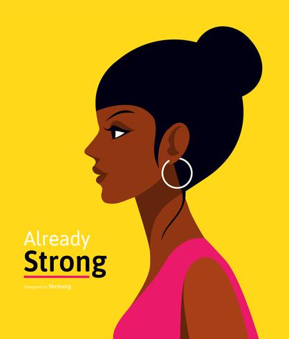 Already Strong Woman Vector Poster