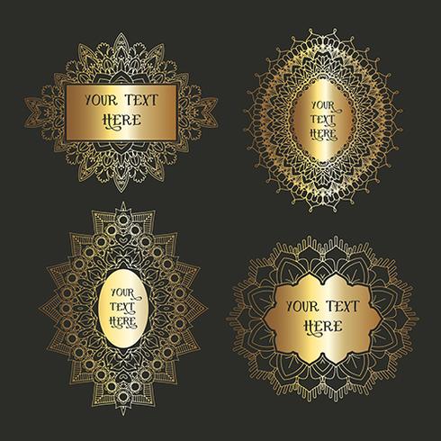 Decorative frames collection vector