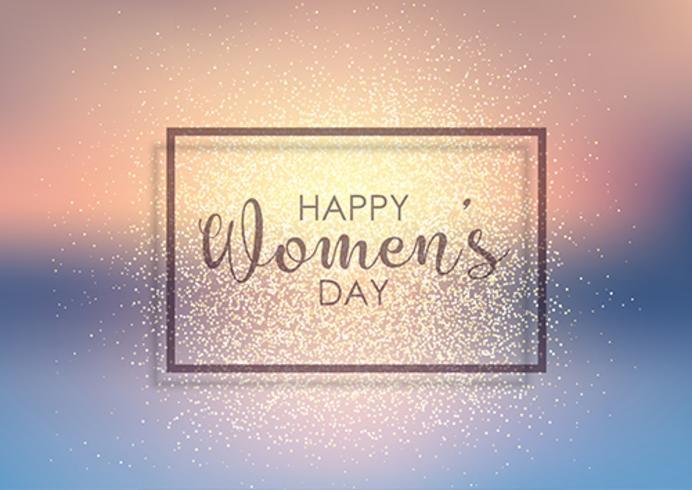 Women's Day glitter background  vector