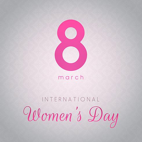 International Women's Day background vector