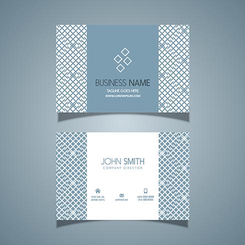 Business card with a pattern design vector