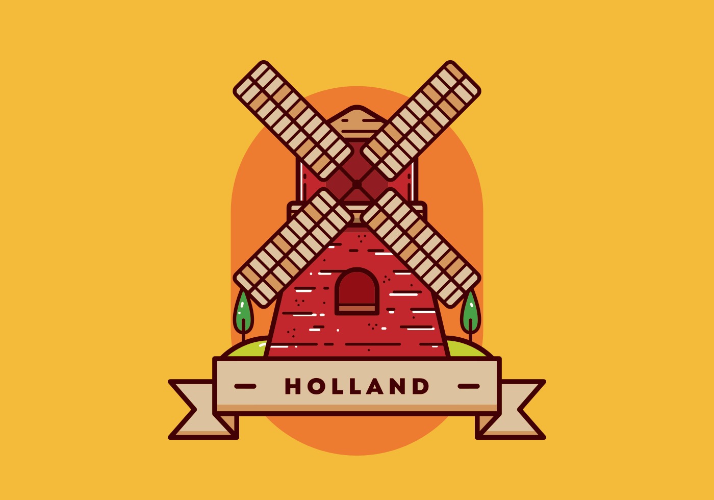 Download Holland Postcard Vector - Download Free Vectors, Clipart ...
