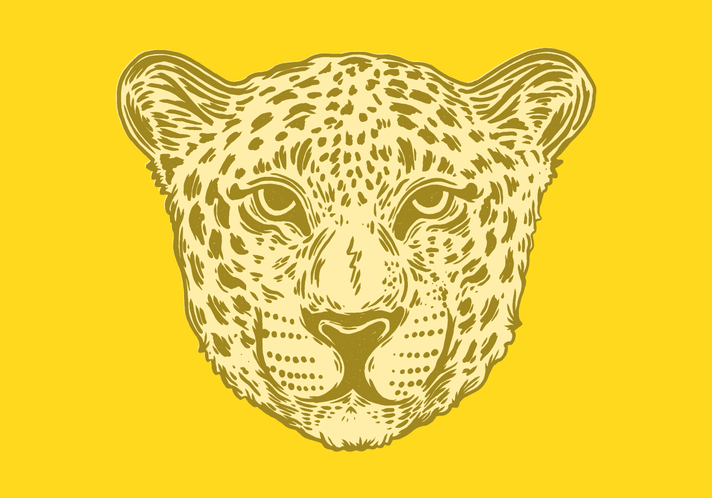 Download portrait of a spotted jaguar - Download Free Vectors ...