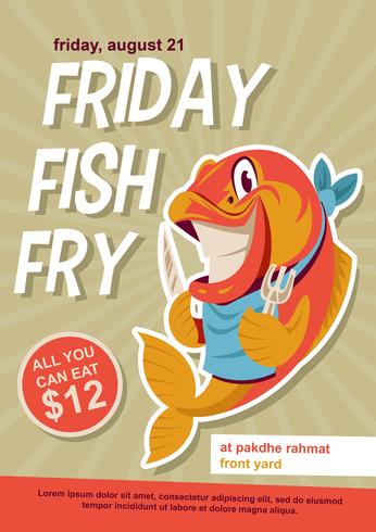 Friday Fish Fry vector
