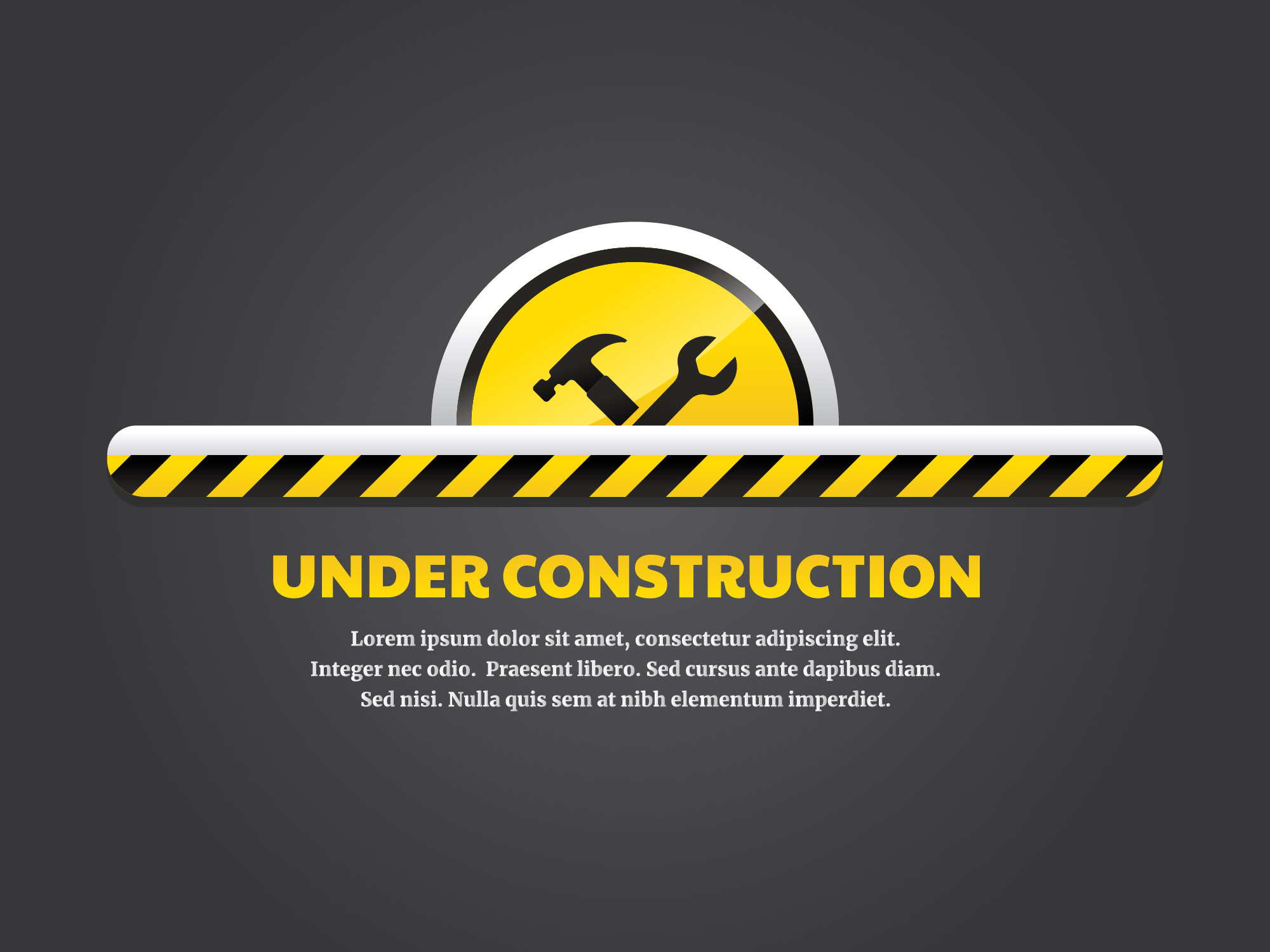 Download Under construction landing page for free.