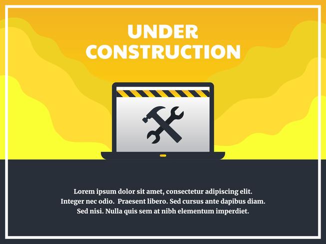 Website under construction vector