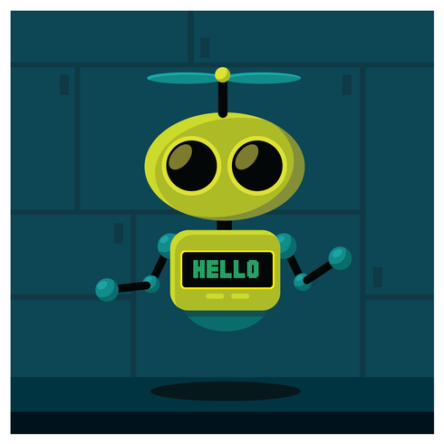 Robot Character Design vector