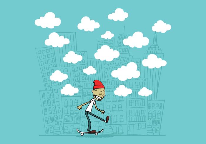 guy on a skateboard vector