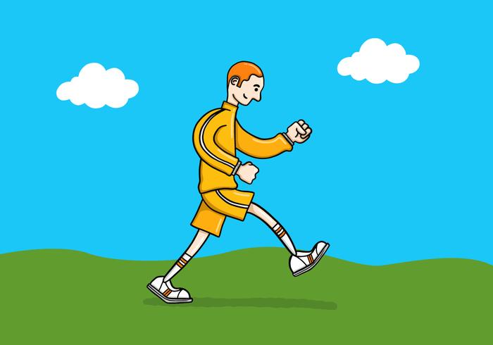 running man vector