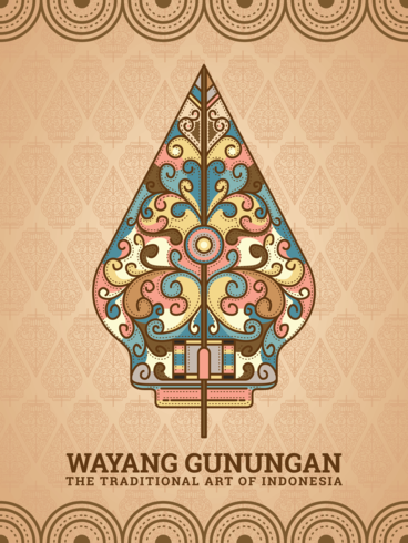 Gunungan Wayang  vector